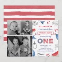 Festa de Aniversário de 1 Ano Totalmente Americana