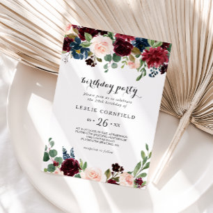 Convites Festa de aniversário de 20 Russo de outono