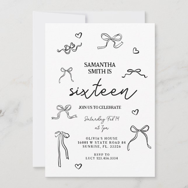 Convites Festa de aniversário de 21 anos Arco de  Preto Coq (Frente)