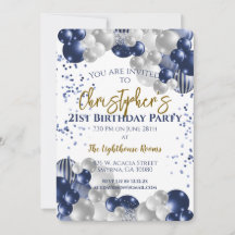 Festa de Aniversário de 21 Anos Balões Navais