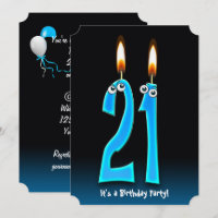 Festa de aniversário de 21 anos com globos oculare