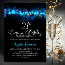 Festa de Aniversário de 21 anos com Surpresa Preta