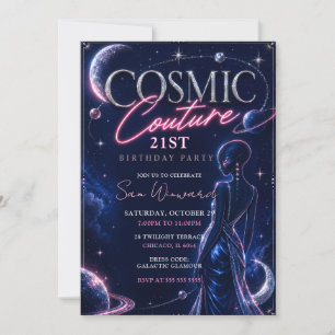 Convites Festa de Aniversário de 21 anos da Cosmic Couture