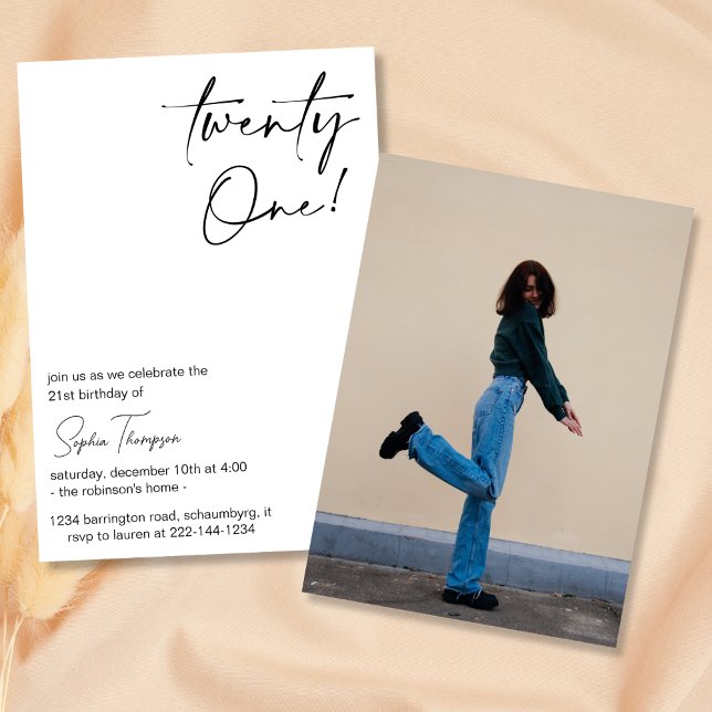Convites Festa de aniversário de 21 anos de Fotografias Per (Criador carregado)