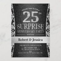 Festa de Aniversário de 25 anos Surpresa - Prata