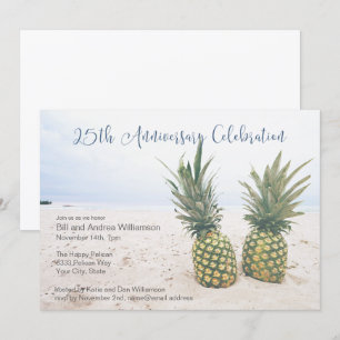 Convites Festa de Aniversário de 25 Anos Tropical