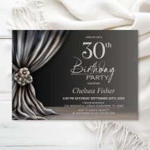 Festa de Aniversário de 30 Anos com Cortina de Pra