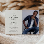 Convites Festa de Aniversário de 30 anos da Modern Photo<br><div class="desc">Celebre os trinta anos com estilo com o nosso convite de aniversário de foto moderna! Reúna seus entes queridos para uma festa de aniversário de 30 anos verdadeiramente inesquecível. Nosso design personalizado permite que você exiba uma foto especial e personalize os detalhes em um fundo branco limpo. Com sua estética...</div>