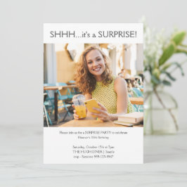 Convites Festa de aniversário de 30 anos da Surpresa de Fot