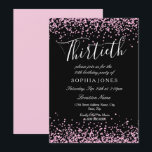 Convites Festa de aniversário de 30 anos das Meninas Cinzen<br><div class="desc">Festa de aniversário de 30 anos das Meninas Rosa Negra</div>