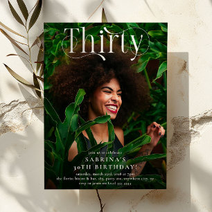 Convites Festa de aniversário de 30 anos de Fotografia Eleg