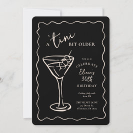 Convites Festa de aniversário de 30 anos de Tini Bit Antigo