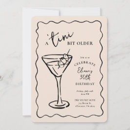 Convites Festa de aniversário de 30 anos de Tini Bit Antigo