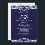 Convites Festa de aniversário de 30 anos do Marinho de Lace<br><div class="desc">Mais bonito Convites de Aniversário na Loja Little Bayleigh!</div>