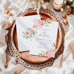 Convites Festa de aniversário de 30 anos Floral Rosa Femini<br><div class="desc">Uma bela e feminina convite de festas surpresa para celebrar um aniversário de 30 anos no estilo elegante. Este design floral é junto com uma armação de rosas cor-de-rosa encantadoras e verde. Este convite está disponível como convite impresso ou download digital.</div>