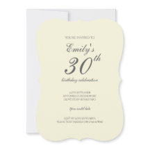 Festa de Aniversário de 30 anos Moderna e Elegante