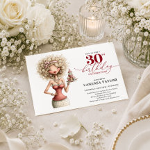 Festa de Aniversário de 30 Anos Mulher Excêntrica 