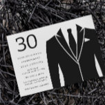 Convites Festa de aniversário de 30 anos Preto<br><div class="desc">Convite de festas de aniversário de 30 anos de Ajuste Preto Ver coleção correspondente em Niche e Nest Store Muitos obrigados</div>