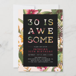 Convites Festa de Aniversário de 30 anos | Tipografia Moder