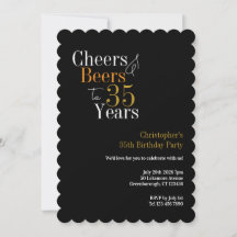 Festa de Aniversário de 35 Anos Cheers e Beers