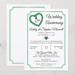 Convites Festa de Aniversário de 35 Anos de Casamento das E
