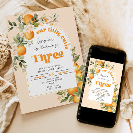 Convites Festa de aniversário de 3 anos bonitinha