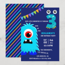 Festa de aniversário de 3 anos de Menino Monstro