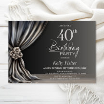 Festa de Aniversário de 40 Anos com Cortina de Pra
