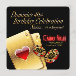 Convites Festa de Aniversário de 40 anos da Noite de Cassin