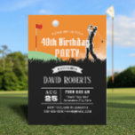 Convites Festa de aniversário de 40 anos de Adultos do Tema<br><div class="desc">Vamos Jogue Golfe Lá Fora Convites de festas aniversário de 40 anos.</div>