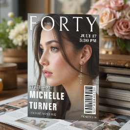 Convites Festa de aniversário de 40 anos de Fotografias do