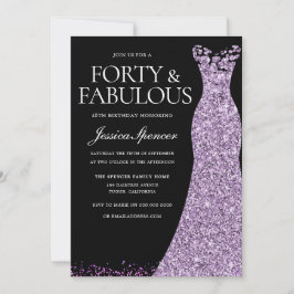 Convites Festa de aniversário de 40 anos de Lavandas de Ves