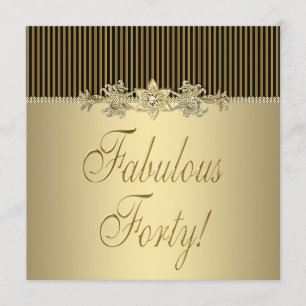 Convites Festa de aniversário de 40 anos de Mulheres Elegan