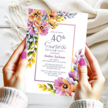 Festa de aniversário de 40 anos de Surpresa Floral