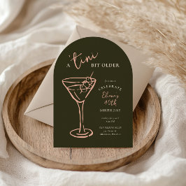 Convites Festa de aniversário de 40 anos de Tini Bit Antigo