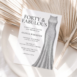 Convites Festa de aniversário de 40 anos de Vestidos de Pra