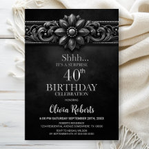 Festa de Aniversário de 40 Anos Surpresa Flor de P