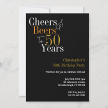 Festa de Aniversário de 50 anos Cheers e Beers