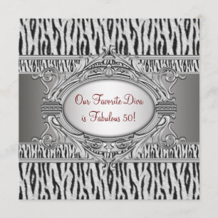 Convites Festa de Aniversário de 50 anos da Mulher Divina Z