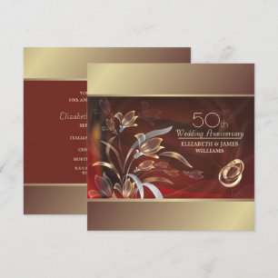 Convites Festa de Aniversário de 50 Anos de Casamento 