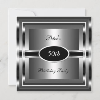 Convites Festa de Aniversário de 50 anos do Homem Preto e P