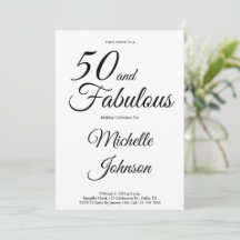 Festa de Aniversário de 50 anos Minimal e Fabulosa