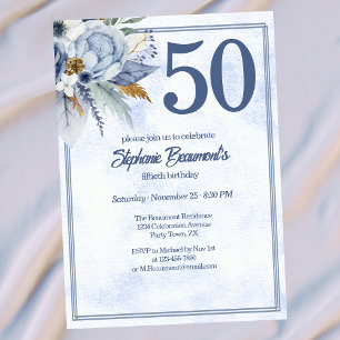 Convites Festa de Aniversário de 50 anos para Mulheres com 