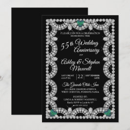 Convites Festa de Aniversário de 55 Anos de Casamento com D