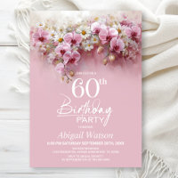 Festa de Aniversário de 60 Anos com Orquídea Rosa
