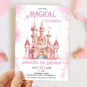 Convites Festa de Aniversário de 6 anos da Menina Princesa