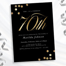 Festa de Aniversário de 70 Anos Surpresa Minimalis