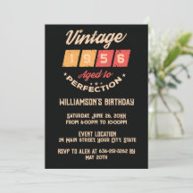 Festa de aniversário de 70 anos vintage personaliz