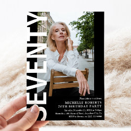 Convites Festa de aniversário de 70 de Fotografia da SÉTIE