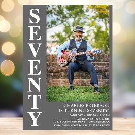 Convites Festa de aniversário de 70 de Fotografia da SÉTIE 